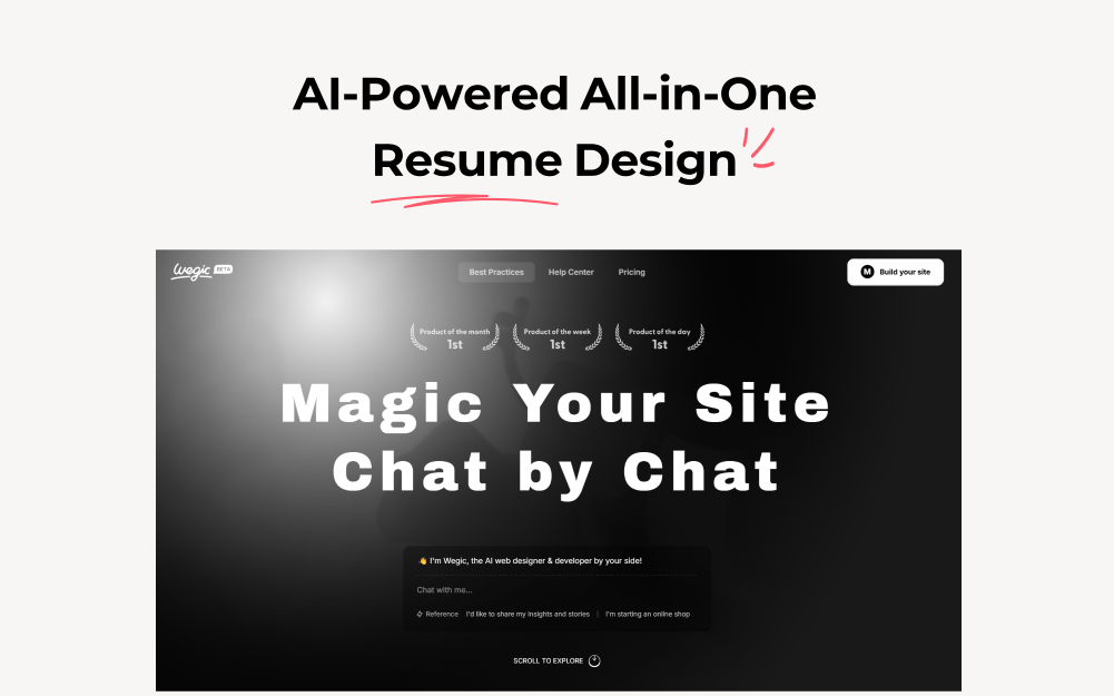 ai resume website builder