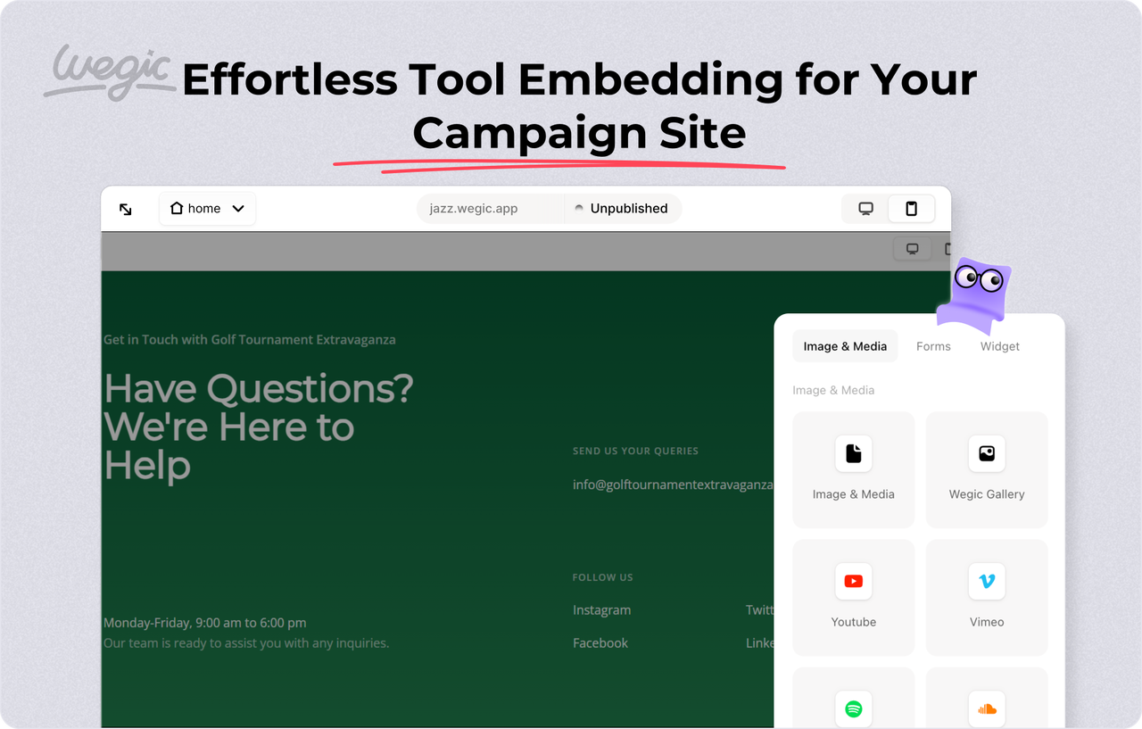 campaign website builder