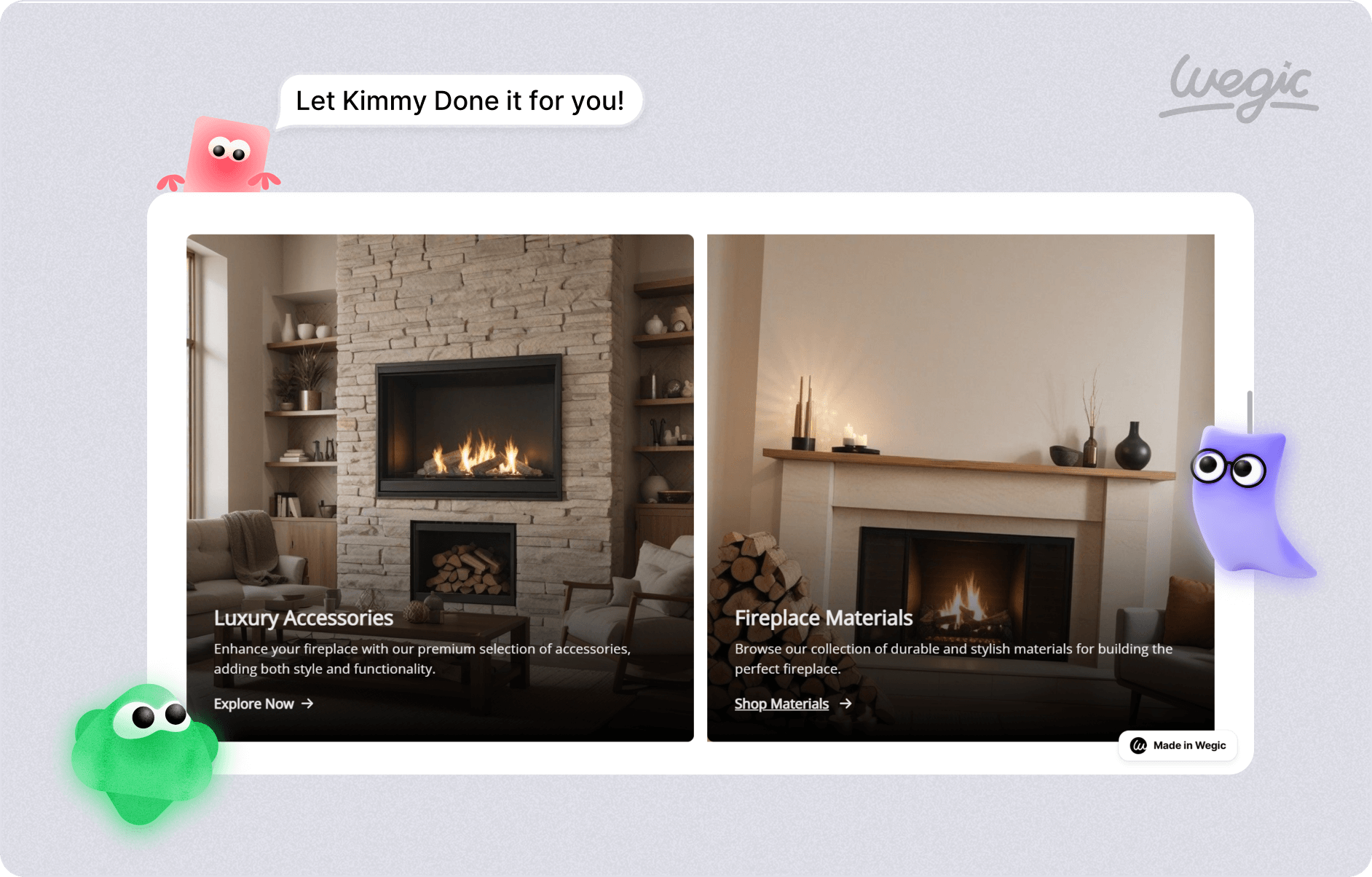 fireplace shop website