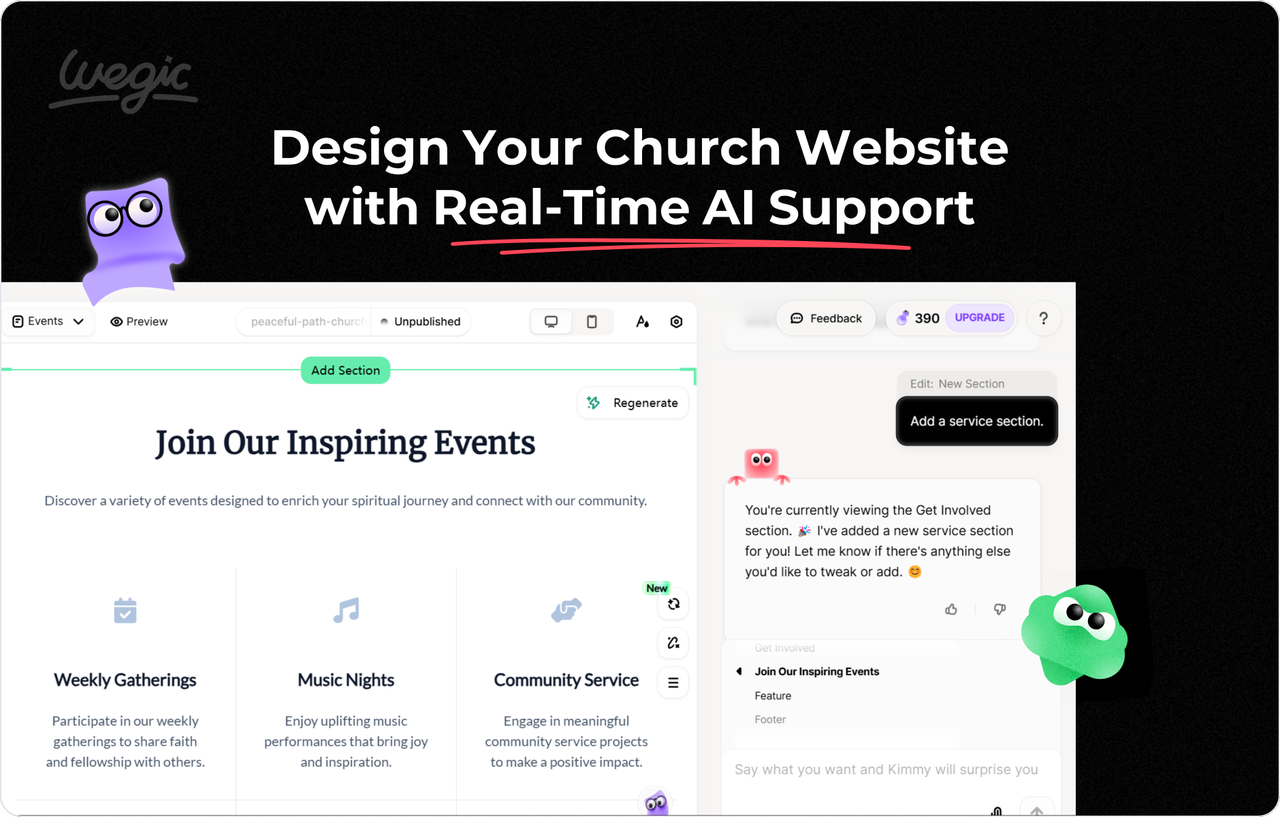 best free church website builder