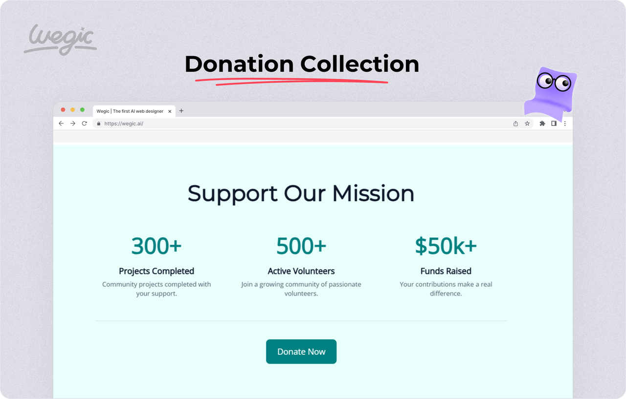 nonprofit website builder