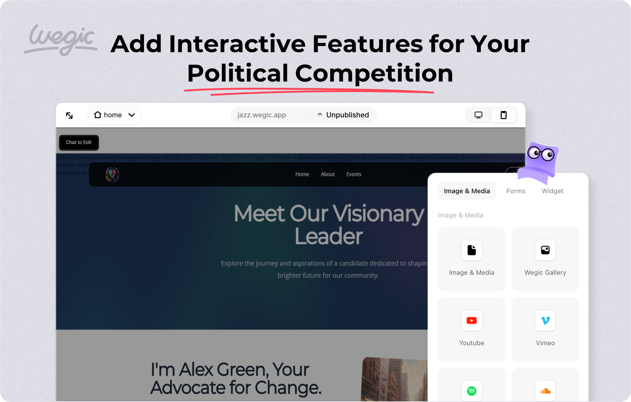 political campaign website builder