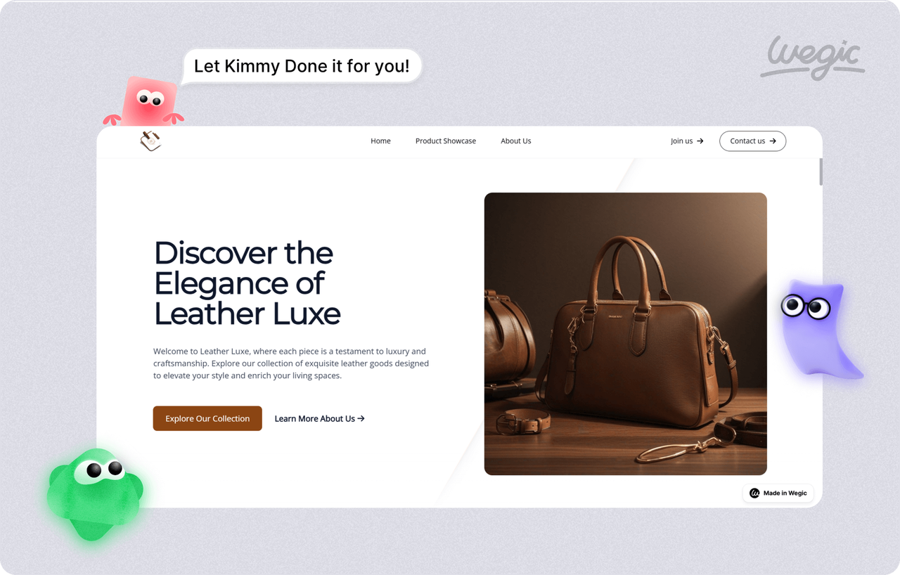 website builder for leatherworking