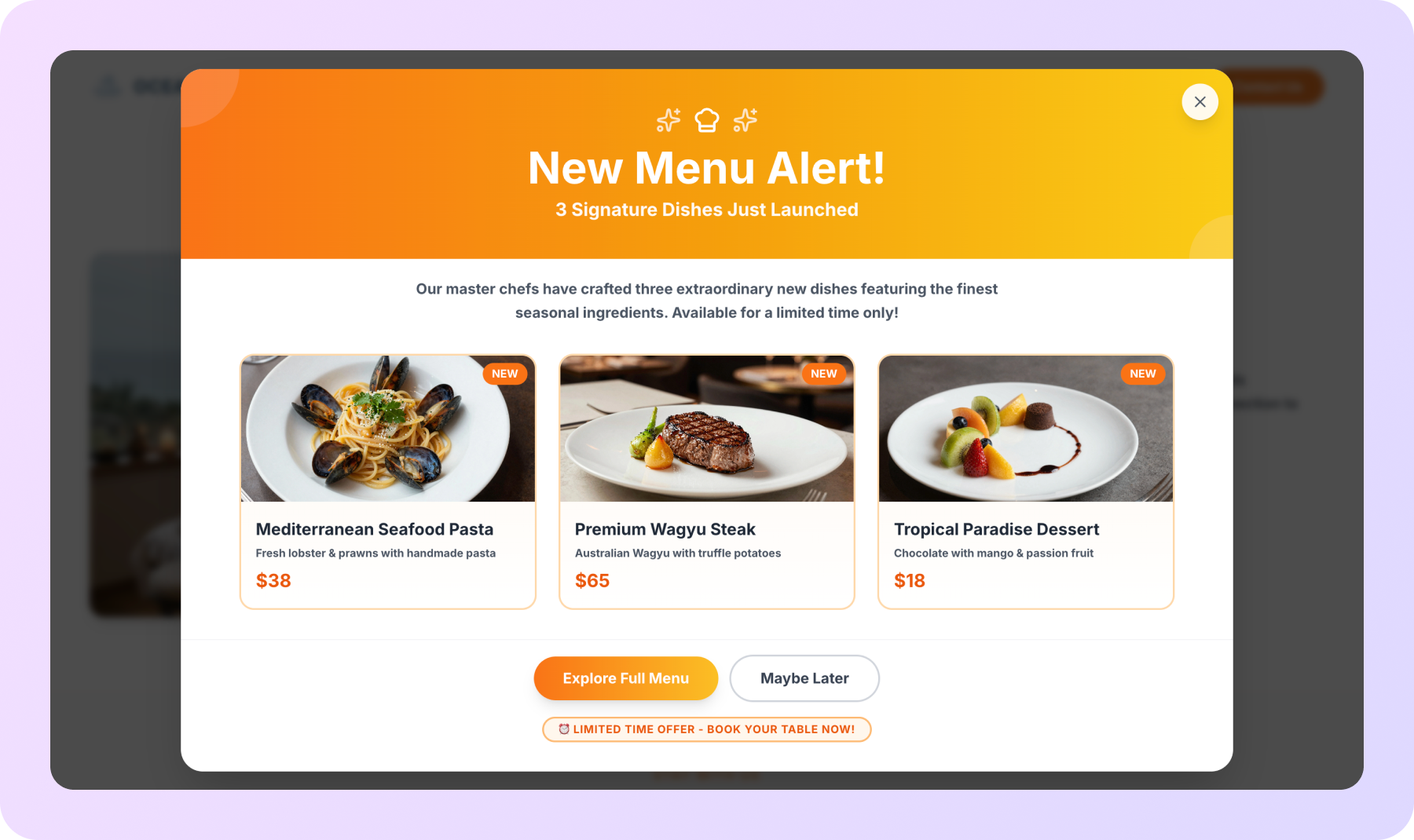 make a sanctuary website with popup notification in Wegic AI
